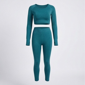 Ensemble de yoga pour femmes, vêtements de sport respirants pour la gym, tenue de fitness, vêtements de sport athlétiques, ensemble de jogging - Product Image 1