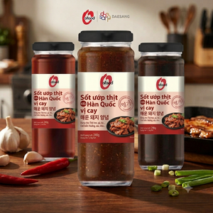 Sauce marinade coréenne pour barbecue O'Food en gros, 240g |   Original et épicé |   Sauce à griller la viande prête à l'emploi |   Pot en verre - Product Image 4