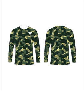 เสื้อตกปลาลายพรางสีเขียวแบบกำหนดเอง แขนยาว ป้องกันแสงแดด UPF แห้งเร็ว ระบายอากาศได้ดี เหมาะสำหรับกิจกรรมกลางแจ้ง - Product Image 5
