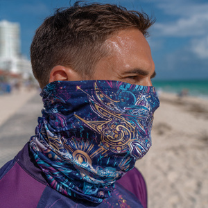 Cache-cou bandana respirant anti-soleil et anti-vent pour ski, pêche, randonnée, sublimation, léger, unisexe - Product Image 2