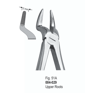 คีมถอนฟันวิตร้า รุ่น Fig. 51A |   รากบน |   สแตนเลสสตีล |   ได้รับการรับรองมาตรฐาน CE - Product Image 1