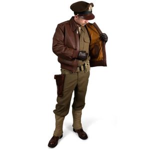 High Quality Vintage Style WW2 US <b>Pilot</b> Genuine Sheep Leather Bomber <b>Jacket</b> Soft & Shiny Sheepskin Coat for Men - Product Image 6