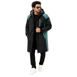 Custom Waterproof Winter Swim Parka Long Sleeve Sherpa Lined Hooded <b>Changing</b> <b>Robe</b> for <b>Swimming</b> Training Outdoor Sports - Product Image 3