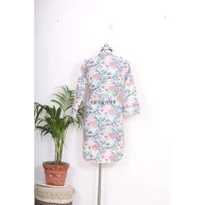 เสื้อแจ็คเก็ตผู้หญิงลายดอกไม้โบฮีเมียนออกแบบเอง ทำด้วยมือจากผ้าฝ้าย ไซส์พลัส สไตล์ลำลอง ตัดเย็บแบบมีกระดุม สไตล์เกาหลี - Product Image 6