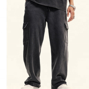 Nouveau luxe lavé jambes larges hommes Baggy Track pantalon décontracté survêtement pantalon pour hommes pantalon ample pantalon de survêtement homme pantalon - Product Image 1