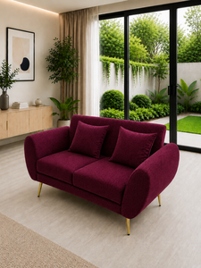 Sofá Minimalista Esmeralda 221 ROMA Marrón, Conjunto de 221 Plazas, para Sala de Estar, Apartamento, Hotel, Muebles de Tela Ecológicos Personalizados - Product Image 5