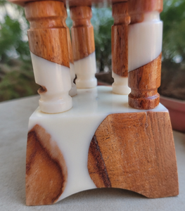 Quemador de Incienso de Resina y Madera Ecológico, Duradero y de Lujo, Hecho a Mano, Decorativo para el Hogar, Meditación y Oración - Product Image 2