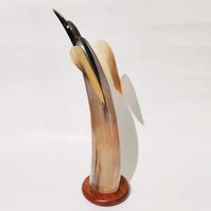 Paire de cornes de bœuf sculptées et polies de haute qualité pour la décoration du salon et de la chambre à coucher, agate - Product Image 6