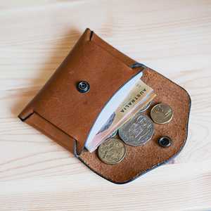 Minimal Leather <b>Stitch</b> less Wallet Genuine Cowhide Slim Card <b>Holder</b> Front Pocket Wallet for Men LSW-0021 - Product Image 6