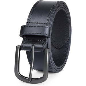 Cinturón Casual de Lujo para Perro de Cuero Vacuno, Resistente, Ecológico, Ligero, con Hebilla Cuadrada de Acero, Diseño a Cuadros, Premium, Duradero y Ajustable - Product Image 2