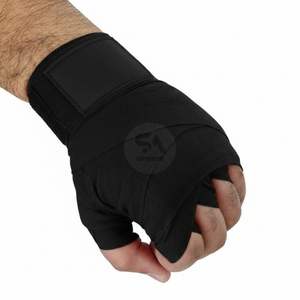 Vendas de Boxeo Profesionales Negras de 180 Pulgadas, de Algodón Transpirable y Duradero, para Protección de Muñecas en Artes Marciales Mixtas y Gimnasios - Product Image 3