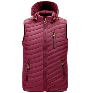 Fashion Slim Fit Bomber Jacket Windproof Sleeveless Zip Waistcoat Custom Puffer Jacket Breathable Beading 2026 - Product Image 5