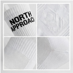 Chaussettes de sport respirantes bleues à motif géométrique pour adultes – Collection Printemps - Product Image 4