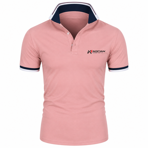 Chemises Polo Piqué Personnalisées en Coton de Haute Qualité, Manches Courtes, Style Décontracté, Tissu Léger, Coupe Confortable, Idéales pour un Usage Quotidien - Product Image 1
