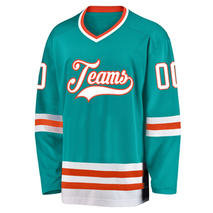 Maillot de hockey sur glace personnalisé respirant, à séchage rapide, imperméable, imprimé numériquement, haute qualité, faible MOQ, en coton/bambou - Product Image 2
