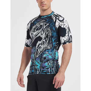 High Quality Half Sleeve Rash Guard Breathable Sports <b>Compression</b> <b>Shirt</b> Professional Supplier - Product Image 2