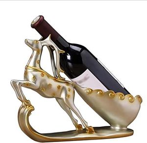 Decorative Deer Wine Bottle Holder Modern Resin Wine <b>Rack</b> for <b>Kitchen</b> Countertop or Bar Decor - Product Image 2