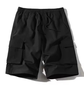 Pantalones Cortos Cargo para Hombre con Logotipo Personalizado, Cintura Ajustable, Bolsillos Laterales, Estilo Oxford, Pierna Ancha, OEM, ODM, Marca Privada - Product Image 3