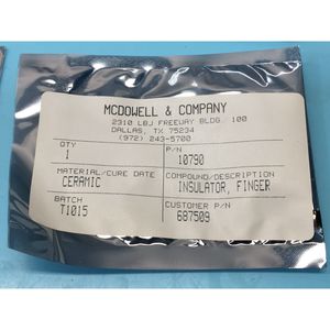 LOT DE 8 ISOLATEURS À DOIGTS MCDOWELL 10790, 687509 - Équipements et pièces semi-conductrices de confiance pour le marché mondial - Product Image 1