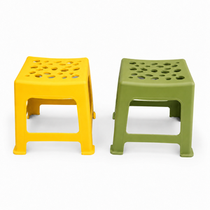 Heavy Duty Plastic Square <b>Stool</b> <b>for</b> Restaurant Cafe Patio and Event Seating with Stackable Design - Product Image 4