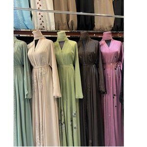 Abito lungo arabo Nida Stone Works Abaya Jalabiya da donna
