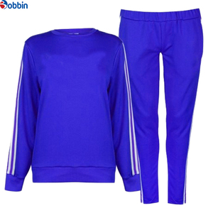 Conjunto Deportivo de Alta Calidad para Mujer, Color Negro Sólido, Cuello Redondo, Manga Larga, Cintura Elástica, Corte Regular Informal, 2 Piezas, Ropa de Otoño - Product Image 5