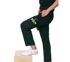 Men’s Medical <b>Scrub</b> Set Lightweight Stand Collar Short Sleeve Breathable Hospital <b>Uniform</b> Comfortable Workwear Hot Sale - Product Image 3