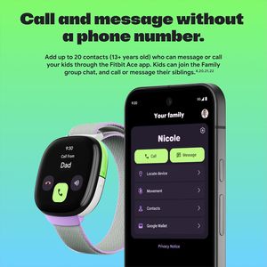Prix d'usine...Fitbit <span class=keywords><strong>Google</strong></span> Ace LTE - Montre connectée pour enfants avec appels, messages, GPS et jeux basés sur l'activité - Product Image 4
