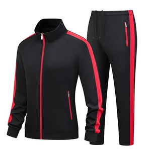 Cheap Windbreaker Regular Fit 100% Cotton Breathable Tracksuit Comfy <b>Men</b> Zip up Polyester Wind Break Track Suit for Unisex - Product Image 1