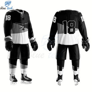 Custom Ice Hockey Uniform Set Sublimated Men Hockey Jersey and Shorts Breathable Professional Team Ice Hockey Kids for Clubs - Product Image 4