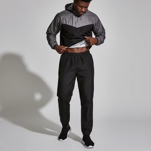 Pantalons de jogging pour hommes à capuche, séchage rapide, polyester, taille élastique, toutes saisons, pantalons de sport - Product Image 1