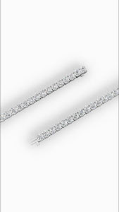 Four Prong Luxury Wholesale Jewelry Manufacturer 7 Inch Round Brilliant Lab Grown Diamond Tennis <b>Bracelet</b> 925 Sterling <b>Silver</b> - Product Image 2