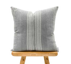 Handmade Cotton <b>Cushion</b> Cover with Geometric Jacquard <b>Stripes</b> Low Price Jute Pillow Cover for Home Living Decor - Product Image 1