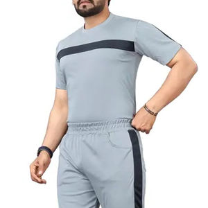 Conjunto Deportivo Ligero de Verano para Hombre, Dos Piezas, Camiseta de Manga Corta y Pantalones para Gimnasio, Running y Entrenamiento - Product Image 5