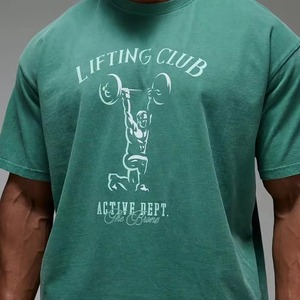 Camiseta unisex de algodón con dobladillo extendido, hombros caídos, manga corta, estilo casual y holgado, streetwear oversize. - Product Image 2