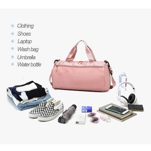 กระเป๋าเดินทางแบบดัฟเฟิลขนาดใหญ่ น้ำหนักเบา ขยายได้ ใส่ของได้เยอะ สำหรับออกกำลังกาย กีฬา และกิจกรรมกลางแจ้ง ผลิตจากโพลีเอสเตอร์กันน้ำ รับผลิตตามสั่งพร้อมโลโก้ - Product Image 5