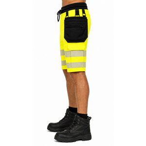 Custom Size 3M Reflective Work wear Men's Safety <b>Shorts</b> Construction <b>Hi</b> <b>Vis</b> Security Cargo <b>Shorts</b> OEM Safety Work wear <b>Shorts</b> - Product Image 4