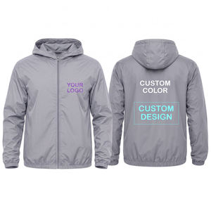 High Quality Customized OEM <b>Winter</b> Thin Men's Outdoor <b>Waterproof</b> Windbreaker Hooded <b>Jacket</b> With Custom Logo Design - Product Image 4
