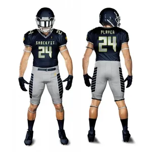 Conjunto de Uniforme de Fútbol Americano Personalizado, Jersey y Pantalones Sublimados, Transpirables, de Secado Rápido, Ropa Deportiva para Entrenamiento en Equipo, Juvenil y Adulto - Product Image 3