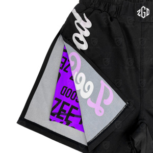 High Waist <b>Compression</b> MMA Martial Arts Running Gym Mens <b>Shorts</b> 5inch Workout Clothing 2 in 1 100% Polyester - Product Image 3