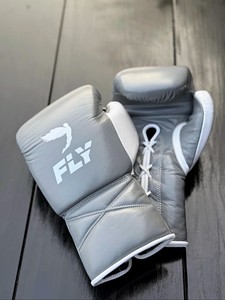 ถุงมือชกมวยแบบผูกเชือกหนังแท้สำหรับฝึกซ้อมและแข่งขัน ยี่ห้อ Custom Fly Unisex Sanda รุ่น Winning Boxing Gloves  ไม่มีมวยก็ไม่มีชีวิต - Product Image 4