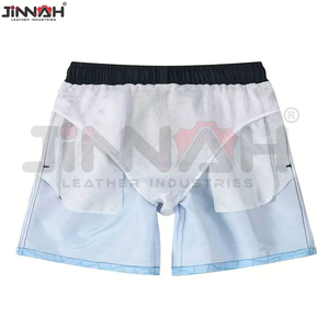 Shorts en coton personnalisés avec logo, différentes couleurs, sublimation, streetwear pour hommes, shorts en tricot uni, sublimation pour hommes - Product Image 3