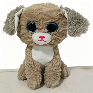 Peluche personnalisée Poodle, Chiot en peluche, Chien en peluche à yeux scintillants, Jouet chien à poils bouclés - Product Image 4