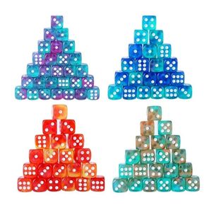 Dés de jeu D6 standard en résine acrylique faits à la main, écologiques, portables, à six faces et coins arrondis, pour le jeu Yahtzee - Product Image 5