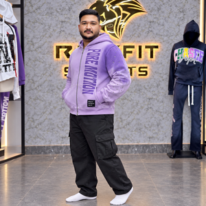 Custom Unisex Oversized <b>Zip</b> Up <b>Hoodie</b> Heavyweight Fleece Rhinestone Graphic Streetwear Jacket Kangaroo <b>Pocket</b> Custom Label Style - Product Image 3