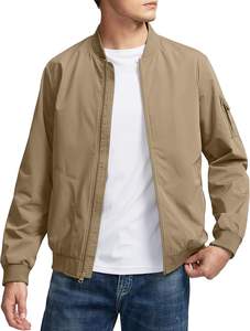 Blouson d'hiver pour homme WULFUL, léger, respirant, coupe-vent décontracté, fermeture éclair avec poches, service OEM - Product Image 4