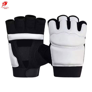 Gants de MMA en cuir PU 12 oz avec logo personnalisé, à doigts ouverts, respirants, séchage rapide, coupe-vent, fermeture auto-agrippante pour la boxe et le sparring - Product Image 1