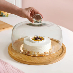 Convertible Golden Brass <b>Cake</b> Platter With Glass <b>Dome</b> Cover Round Dessert Display <b>Stand</b> For Birthday Wedding Parties Supply - Product Image 5