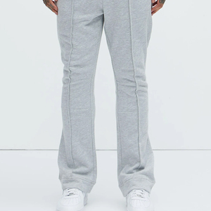 Pantalon de jogging évasé pour homme, personnalisé, décontracté, à jambe large, en molleton, OEM ODM, haute qualité, confortable, vêtements streetwear - Product Image 5