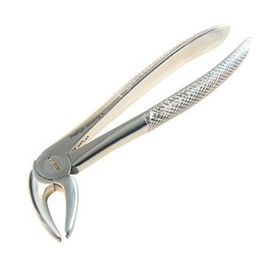 Forceps d'extraction des dents du bas (dents de sagesse) Fig. 79 Pinces chirurgicales dentaires manuelles pour molaires en acier inoxydable, instrument autoclavable - Product Image 2